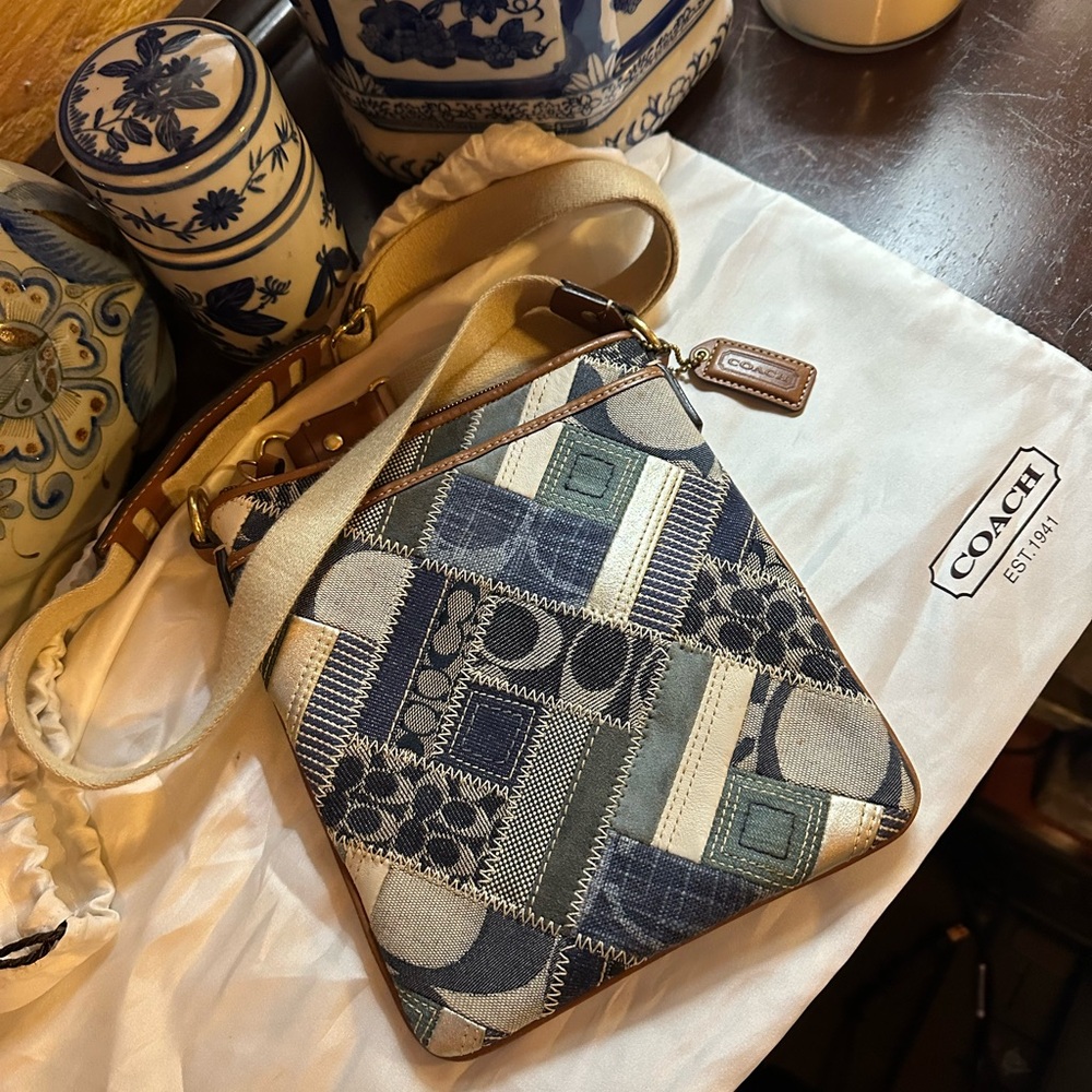 Coach Signature Patchwork, Crossbody Bag.